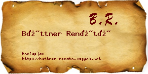 Büttner Renátó névjegykártya